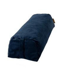 Bolster en tissu recyclé - bleu foncé - rempli de Kapok