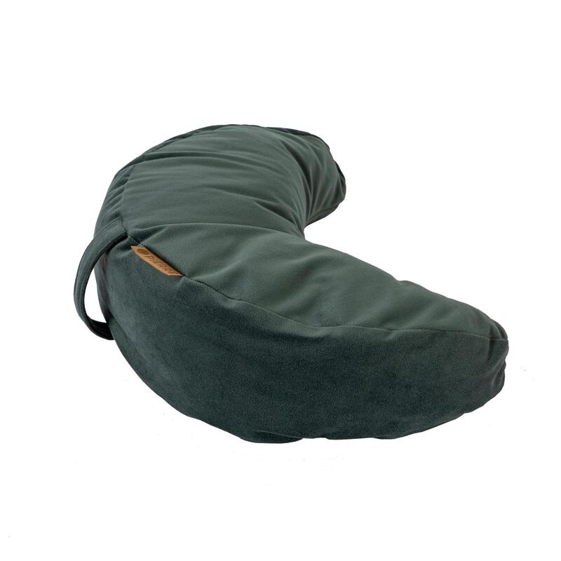 Coussin de méditation demi-lune - vert gris