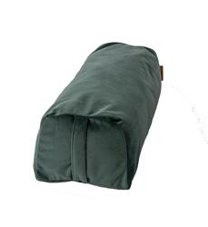 Bolster en tissu recyclé - vert foncé - 63cm de longueur - rempli de Kapok