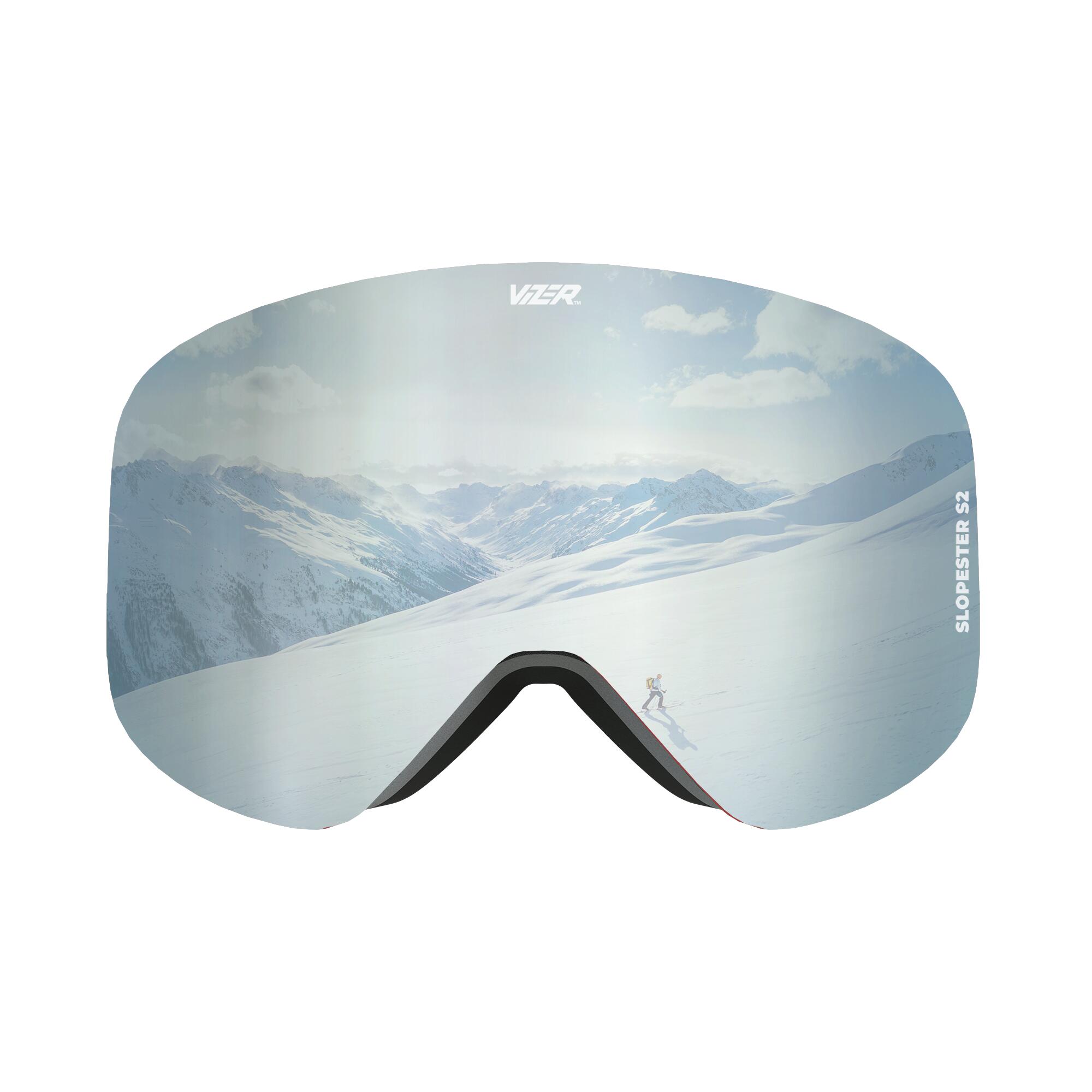 Vizer Masque de ski snowboard Silver Slopester anti bu e