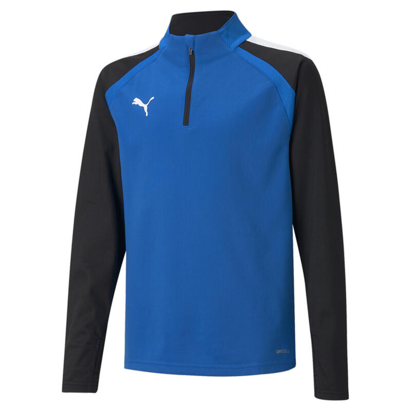 Maglia da calcio a maniche lunghe con mezza zip teamLIGA Youth PUMA