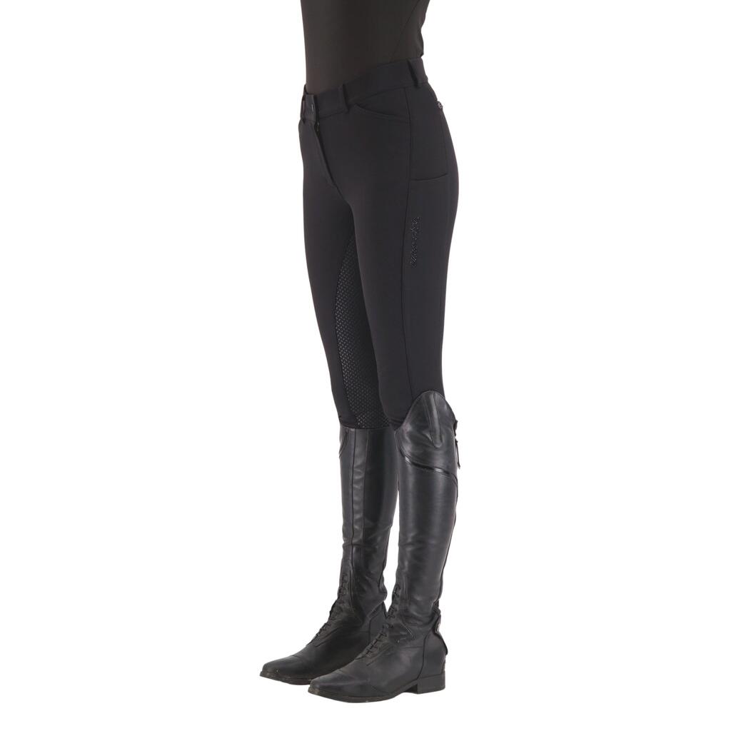 Full grip riding pants for women Euro-Star Arista Fashion Diamond
