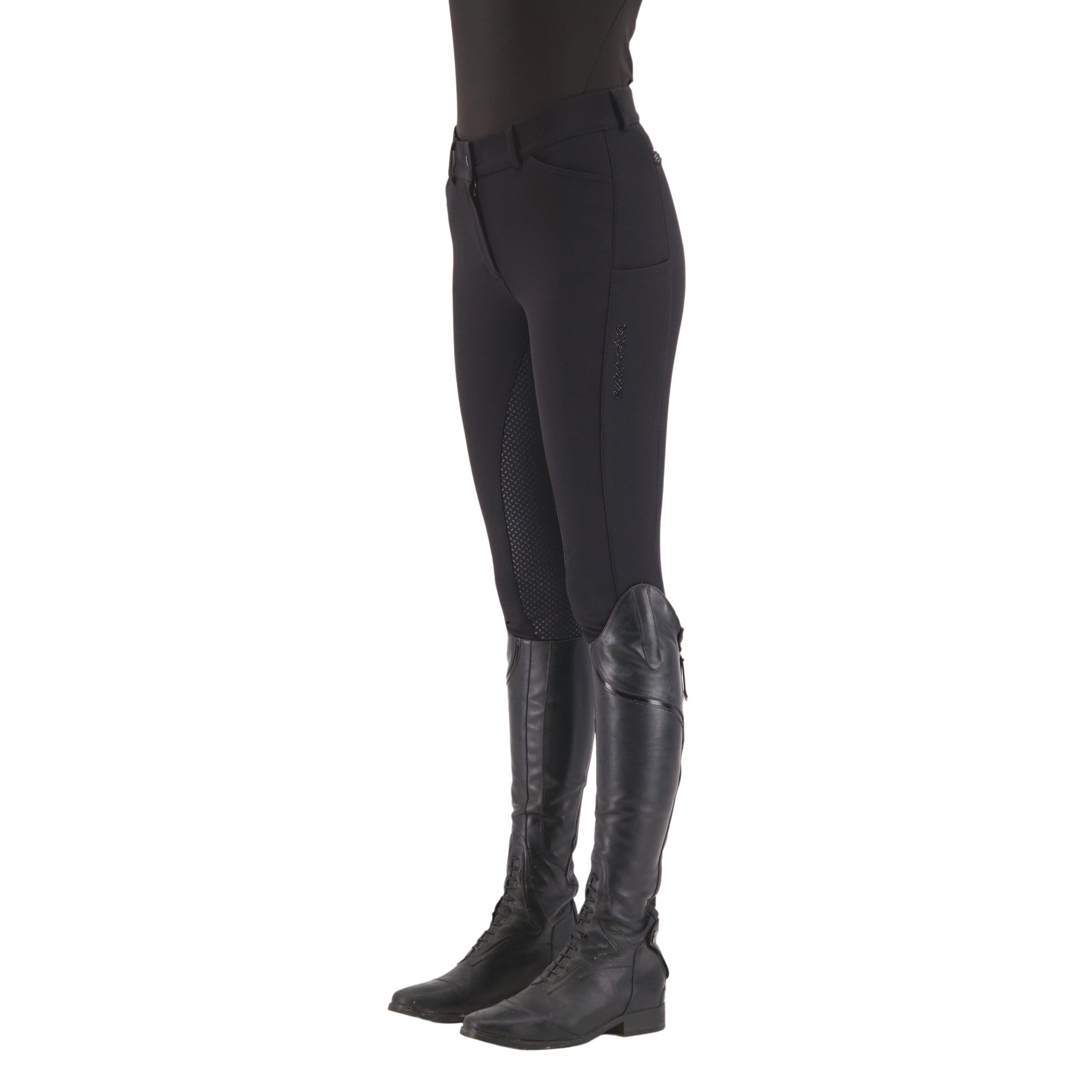 EURO-STAR Calças de equitação full grip para mulher Euro-Star Arista Fashion Diamond