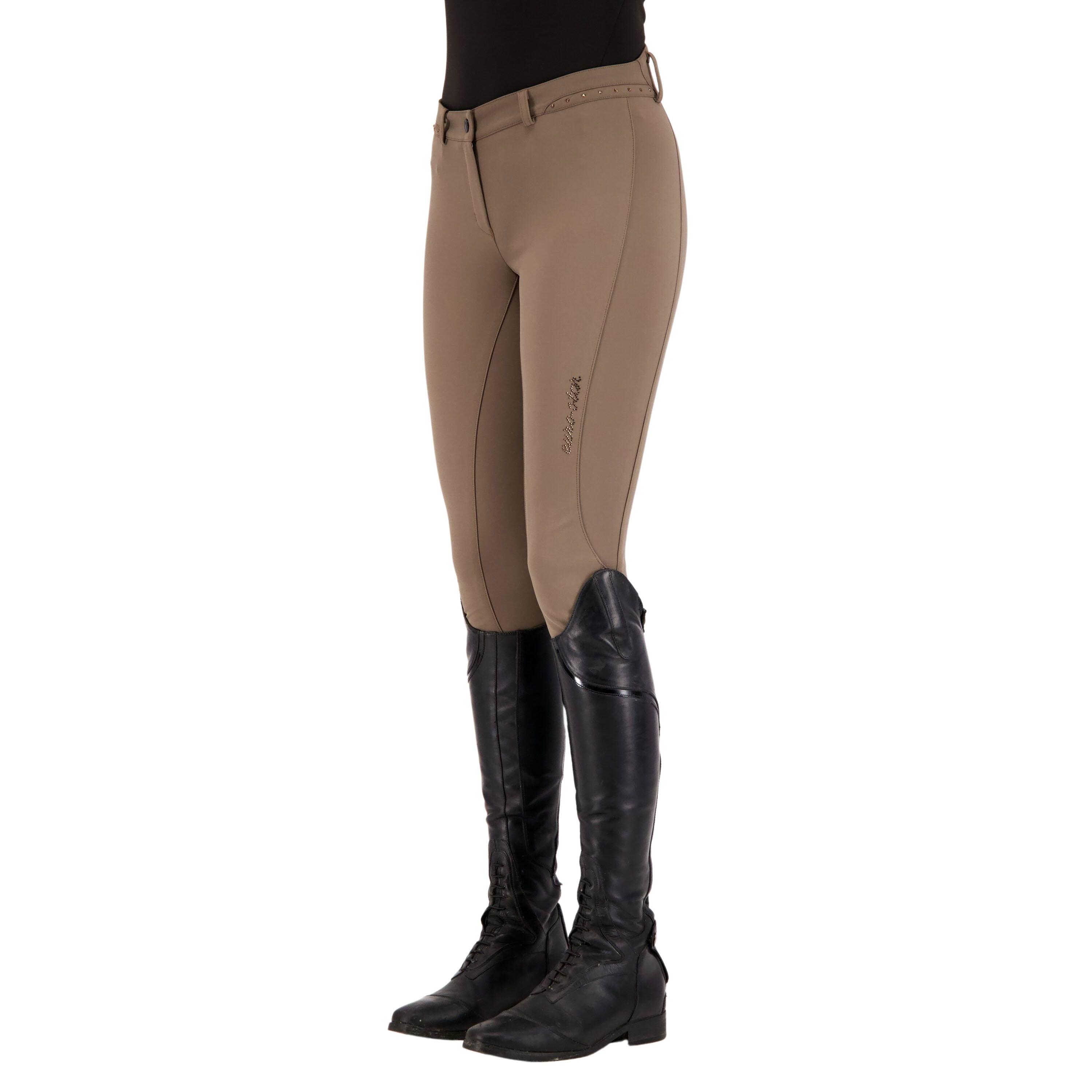 Pantaloni da equitazione full grip da donna Euro-Star Queen Diamond