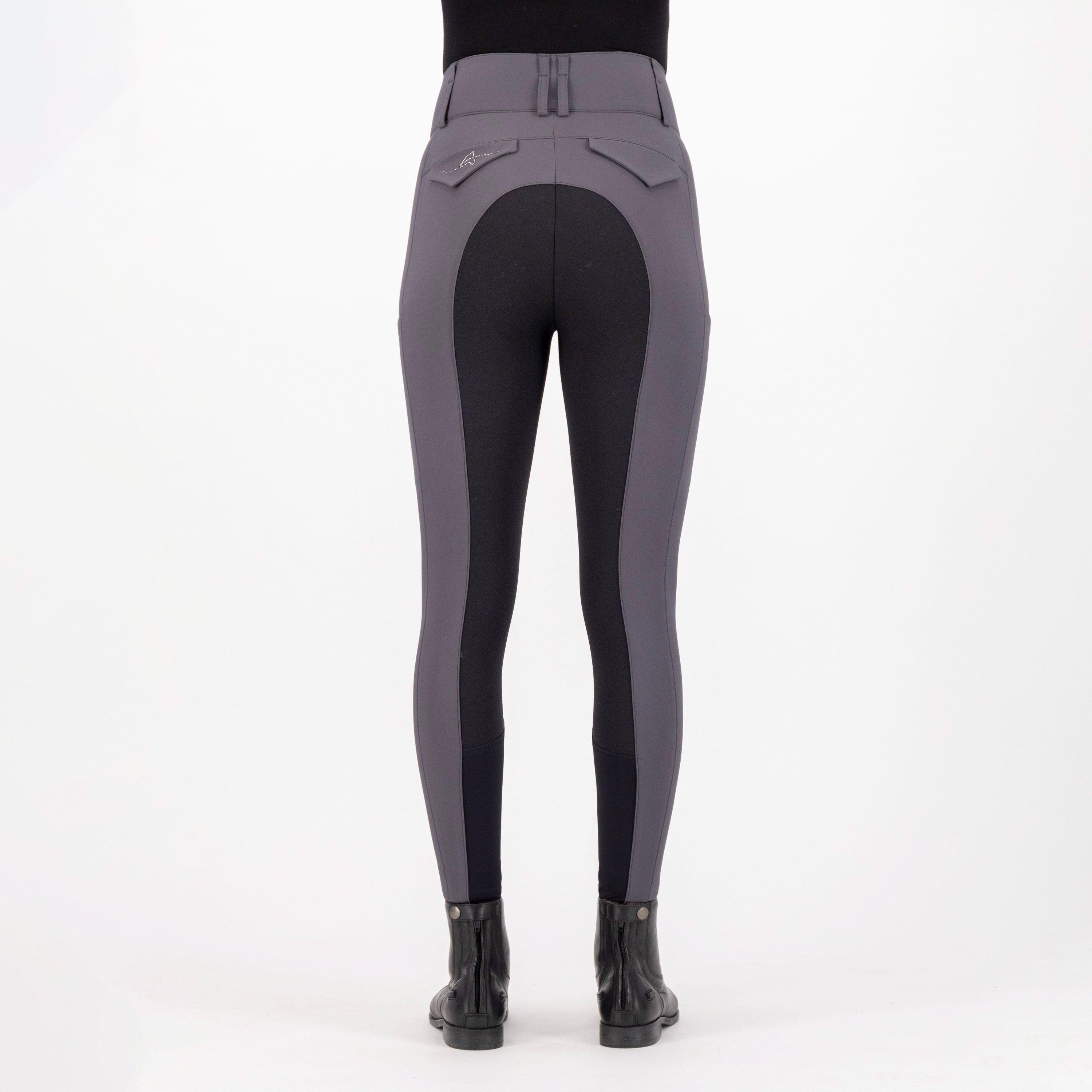 Legging D'équitation Euro-star Avec Grip - Taille 40 - Couleur Prune - Neuf