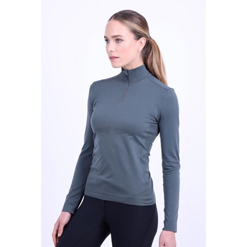 Maglia donna con mezza zip Euro-Star Maggy