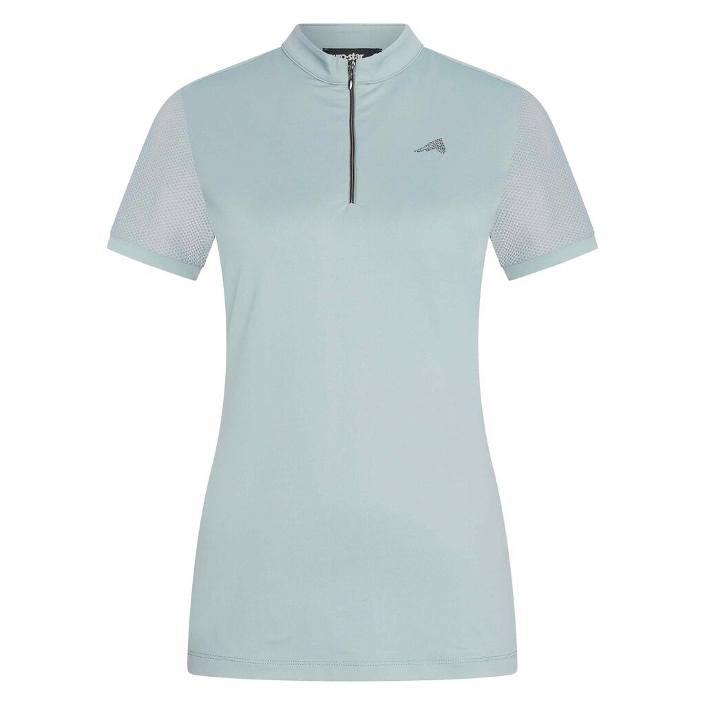 Women's half-zip riding polo shirt Euro-Star Valentina