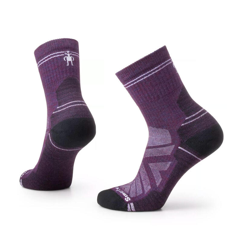 Hike Light Cushion Women Mid Crew Socks - Purple Iris