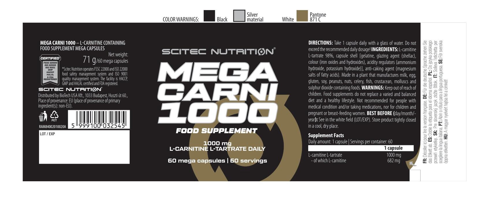 Mega Carni 1000 (60caps)