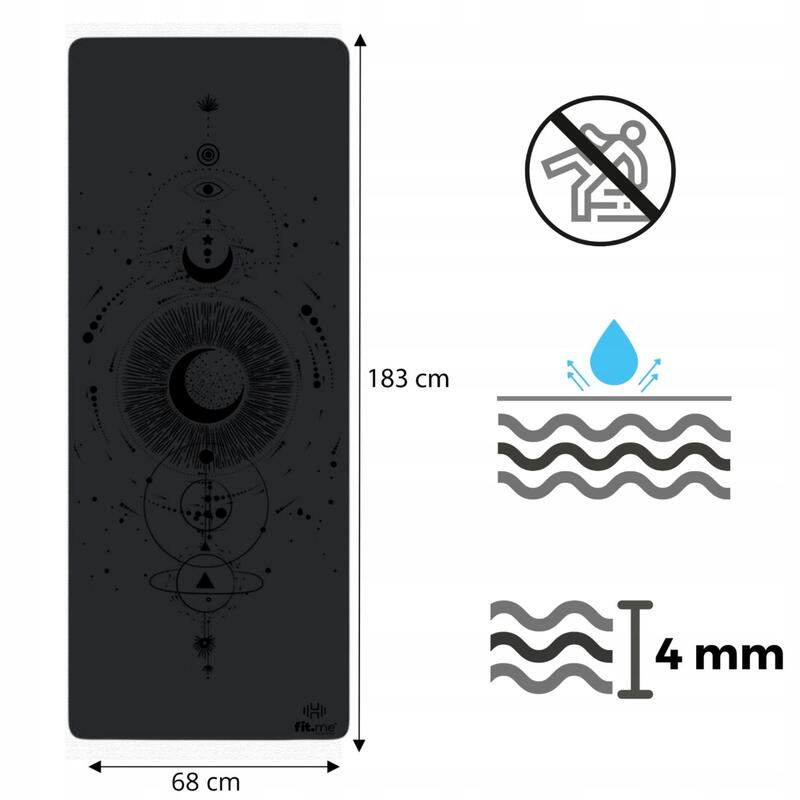 Zestaw Księżycowy do jogi, Mata, 2 x Kostki, Pasek fit.me