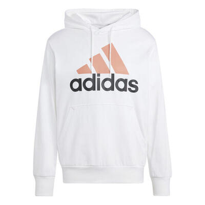 Felpa Con Cappuccio Logo Adidas Bianca