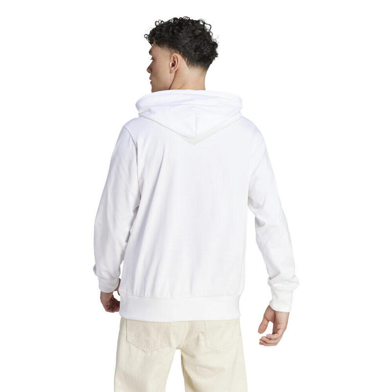 SWEAT À CAPUCHE LOGO ADIDAS BLANC