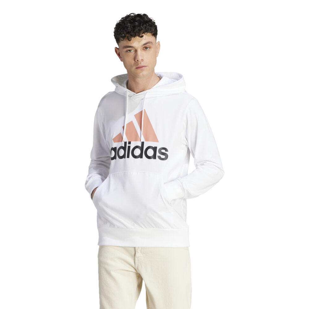 SWEAT À CAPUCHE LOGO ADIDAS BLANC 3/5