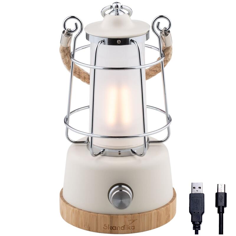 Kiruna LED-Lamp – Buiten Lantaarn - Retro camping lamp met powerbank