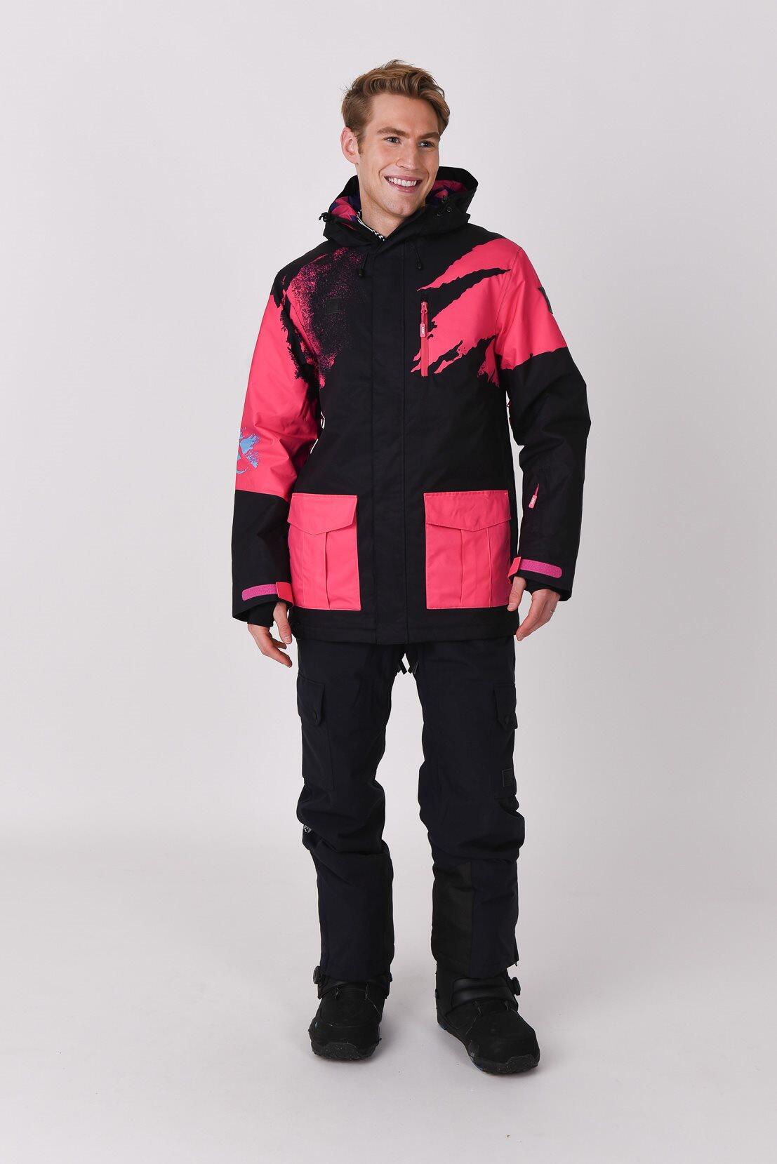 OOSC Afterparty Jacket Black & Pink Men's