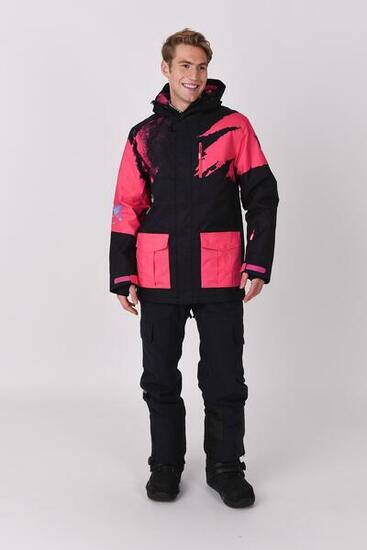 Afterparty Jacke Schwarz & Pink Herren