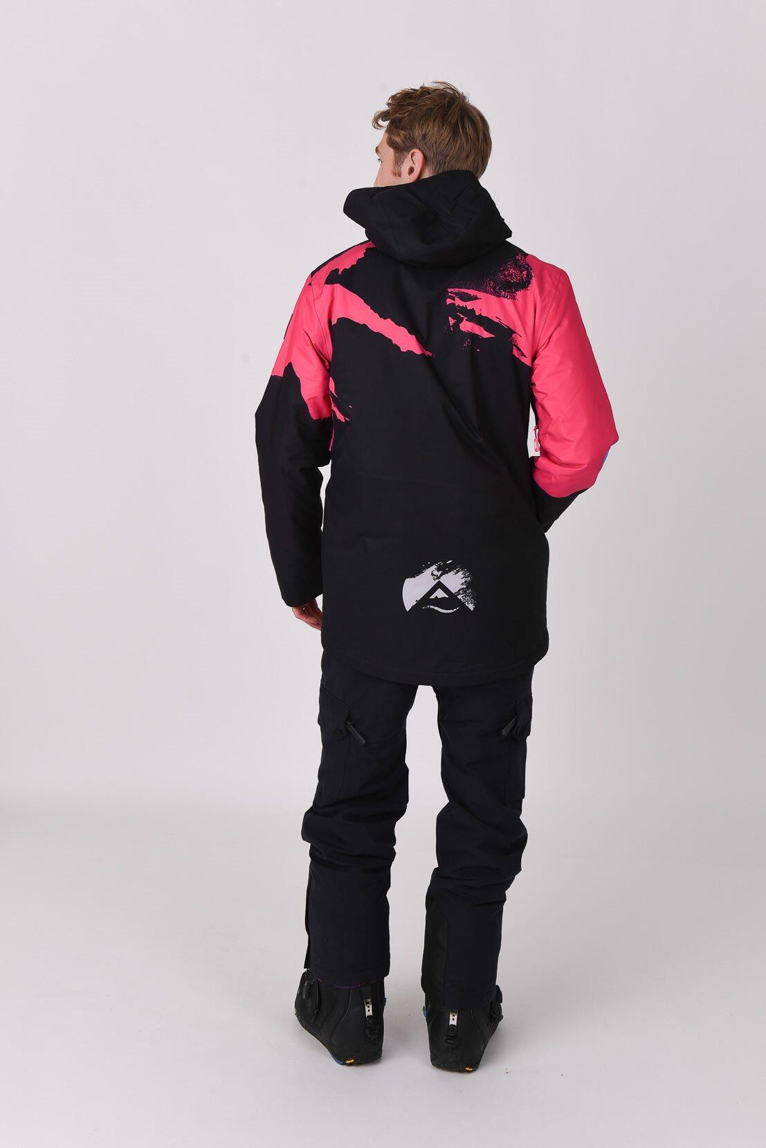Afterparty Jacket Black & Pink Men's 3/5