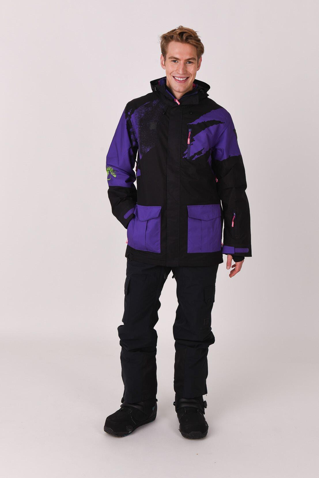 Afterparty Jacket Black & Purple Men's 5/5