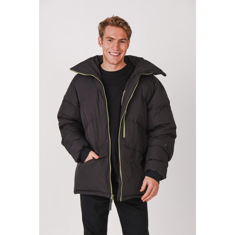 Herren-Pufferjacke Schwarz