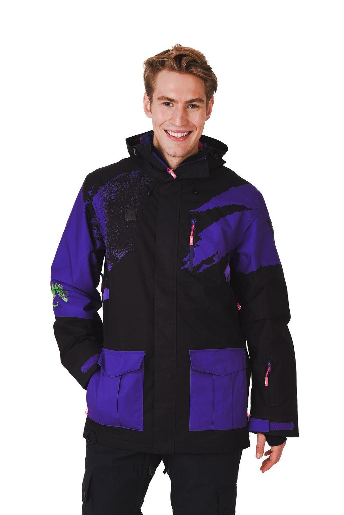 OOSC Afterparty Jacket Black & Purple Men's