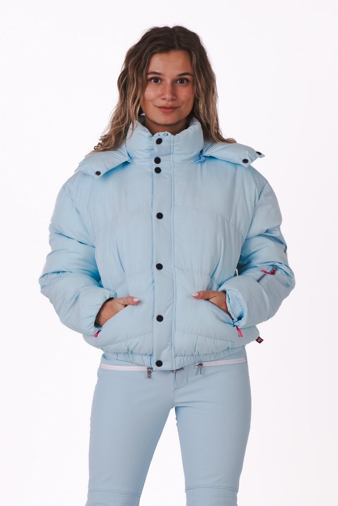 Ice Blue Chic Puffer Jacket 1/5