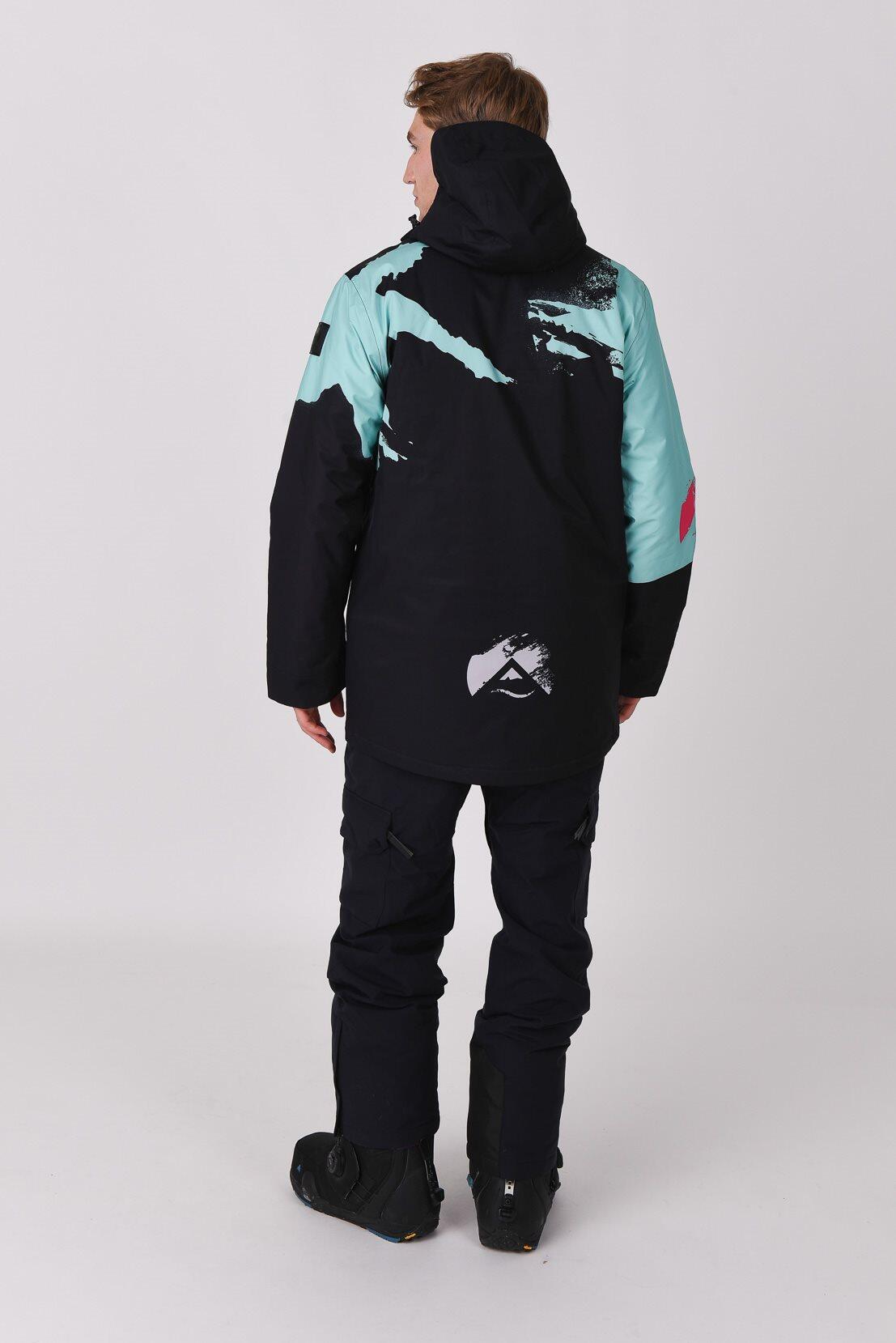 Afterparty Jacket Black & Mint Men's 2/5