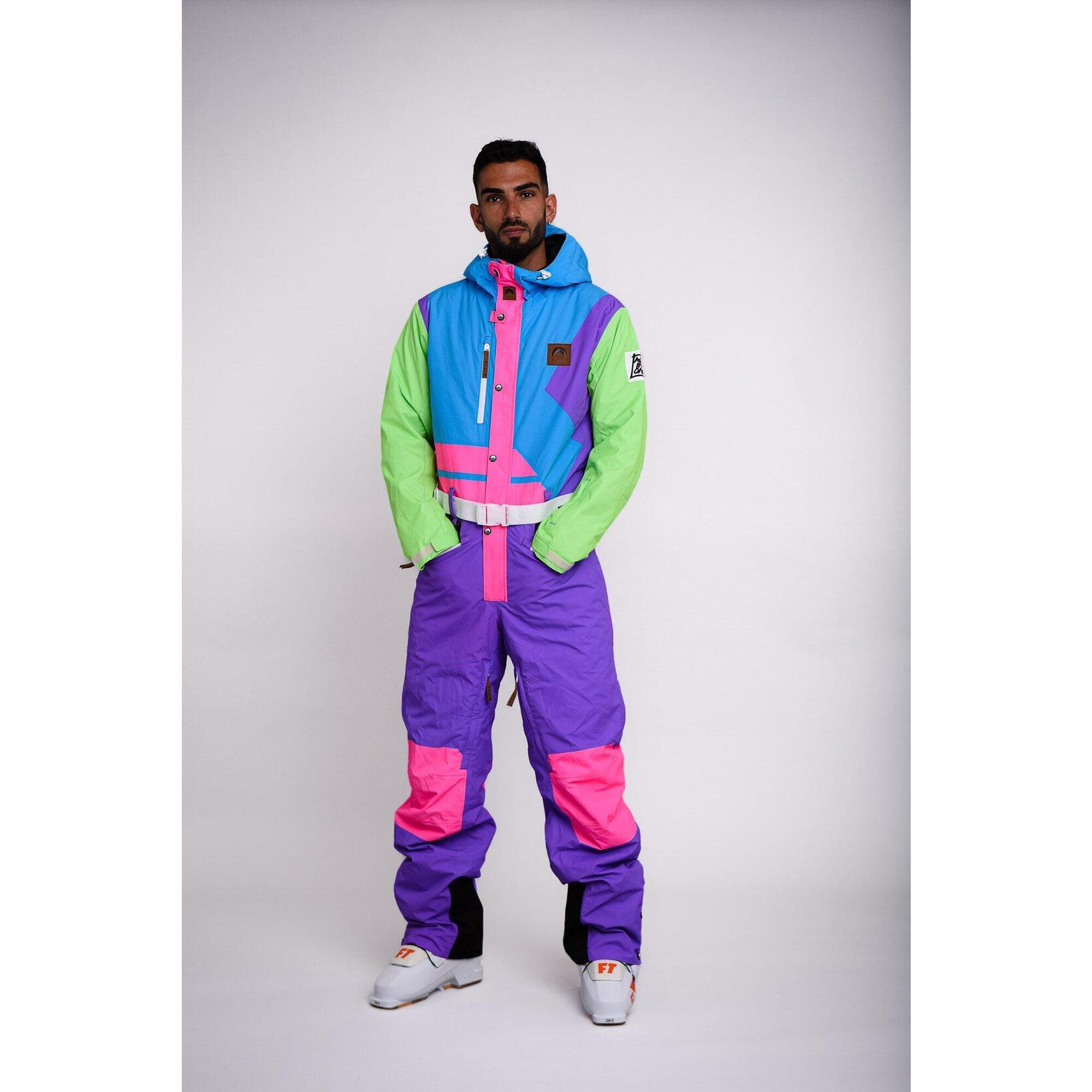 Oosc - Combinaison De Ski Powder Hound - Homme - Combinaison De Ski - Bleu|multicolore|violet - 36 Xs - Decathlon