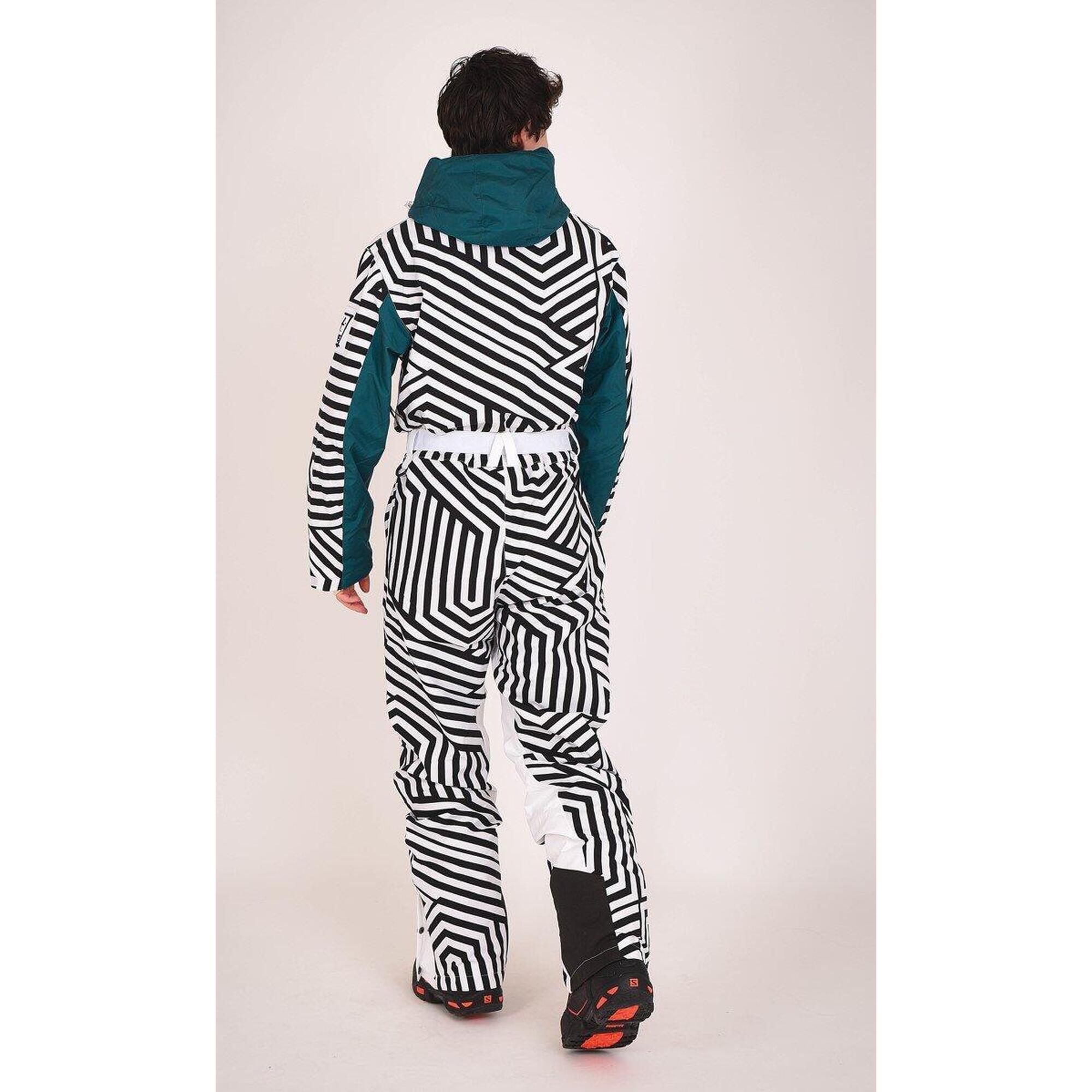 Fall Line black and white ski suit for men