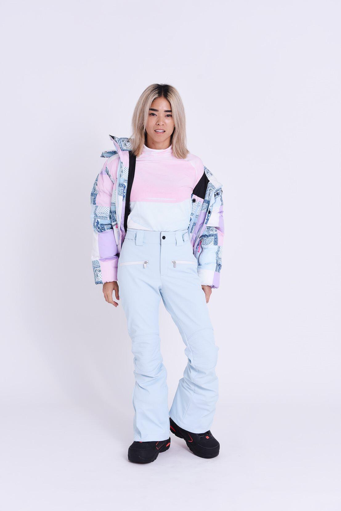 Chic Ski Suit - Pink with Gold Stars – OOSC Clothing