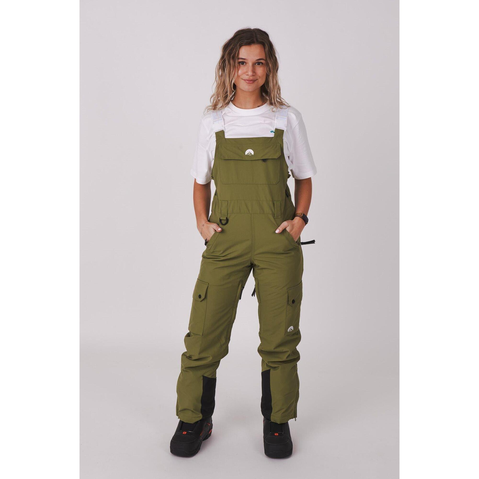 Pantaloni con pettorina Yeh Girl Khaki