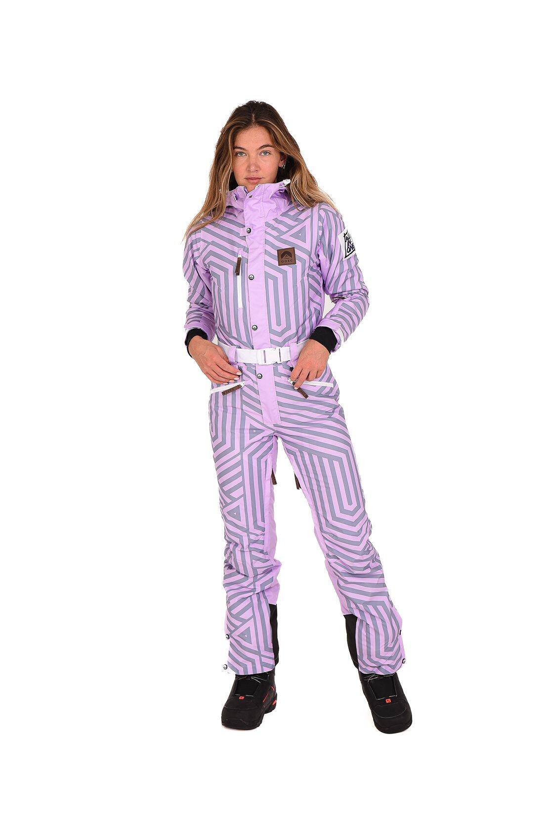 Fall Line Purple & Grey Female Ski Suit 5/5