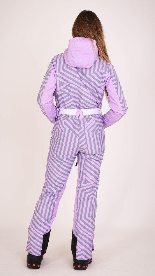 Fall Line Purple & Grey Female Ski Suit 3/5