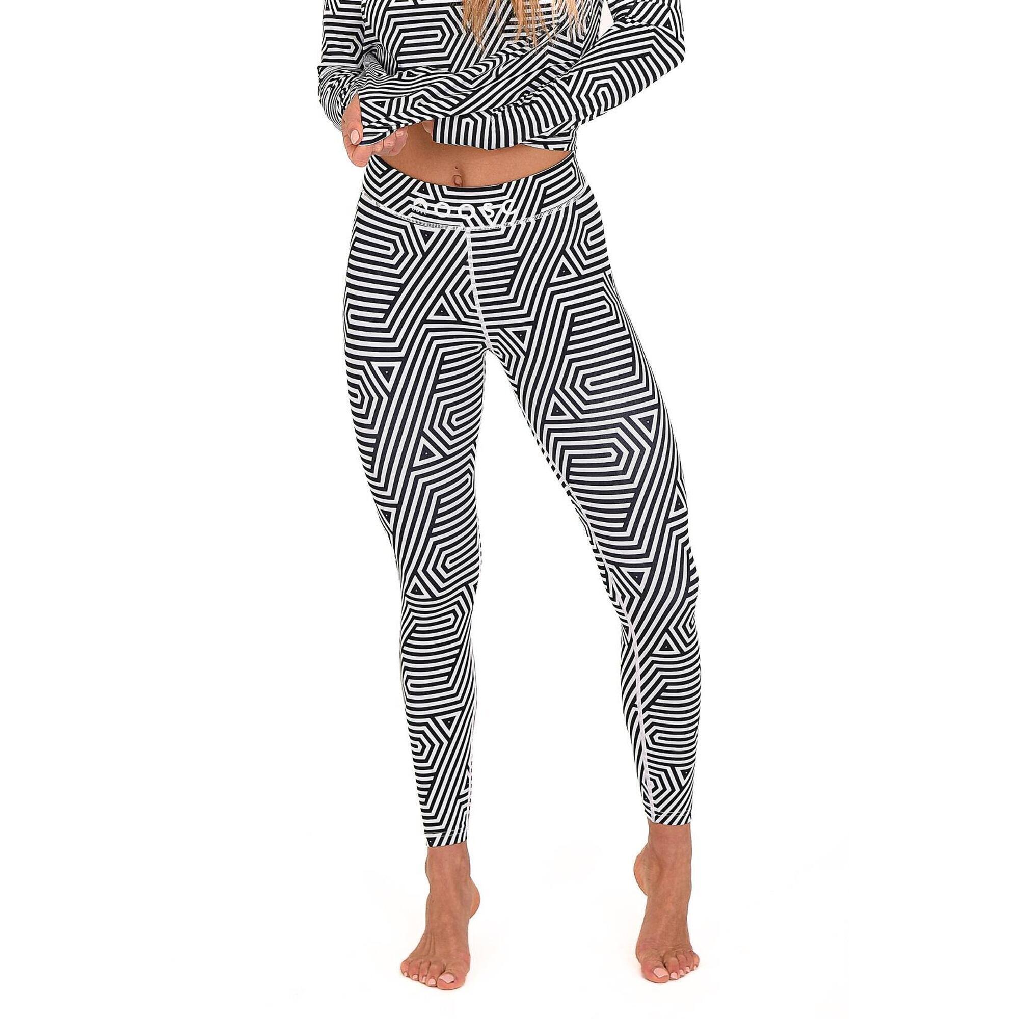 Women's Fall Line basic leggings in black and white