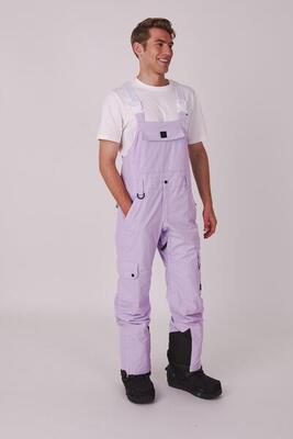 Pantaloni con pettorina Yeh Man color lavanda