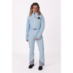 Combinaison de ski chic bleu glacier