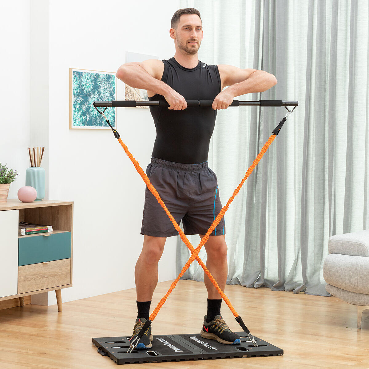 Pack Sistema de Entrenamiento Portátil y Chaleco Deportivo Sauna InnovaGoods 3/5