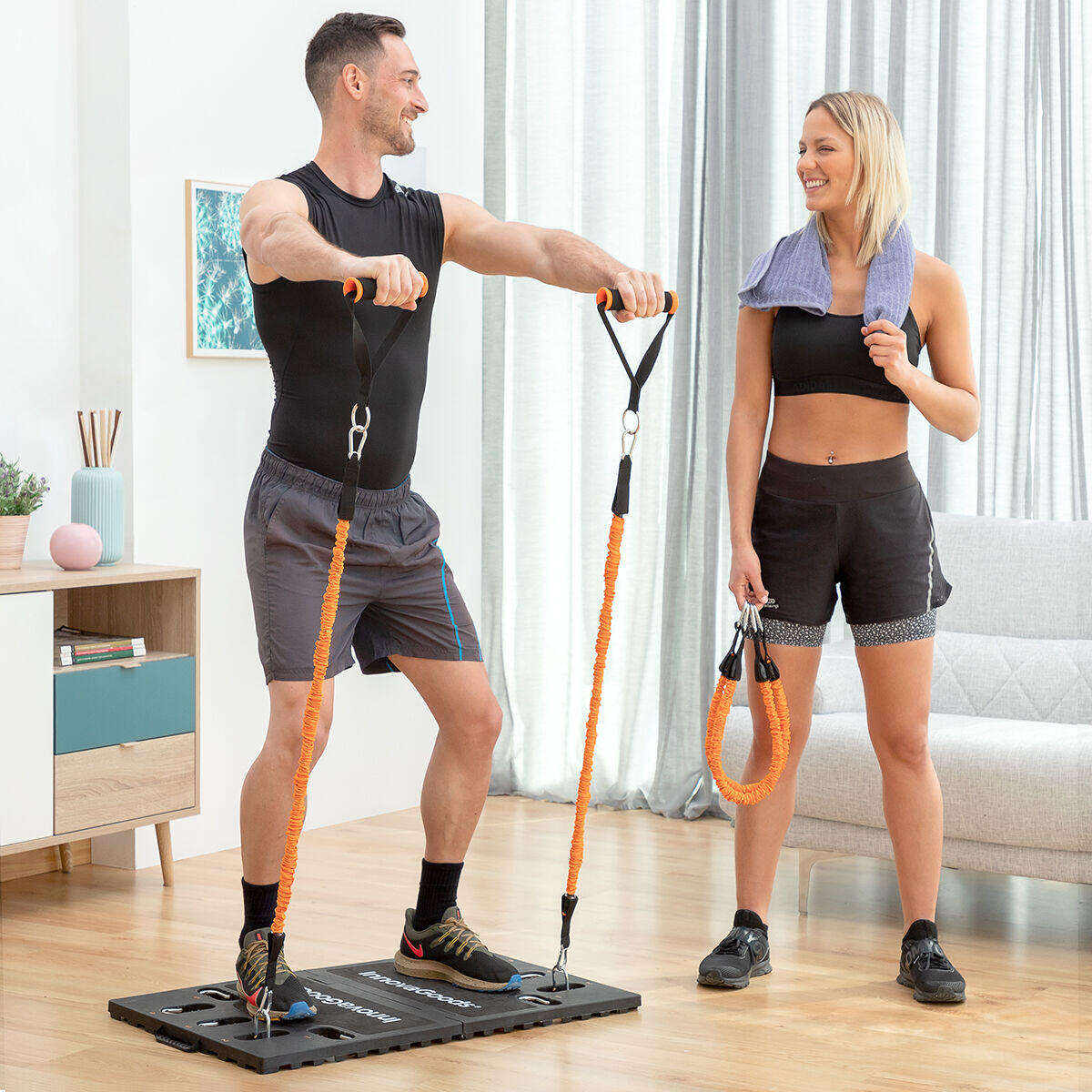 Pack Sistema de Entrenamiento Portátil y Chaleco Deportivo Sauna InnovaGoods 4/5