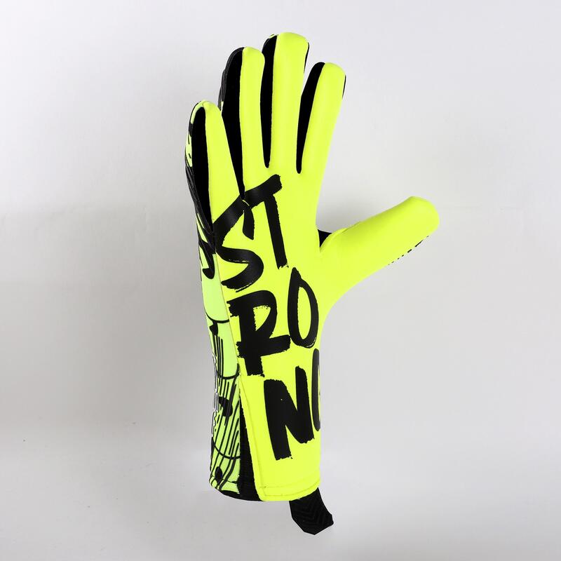 Fußballtorwart-Handschuhe First Evolution III Graffiti Lime