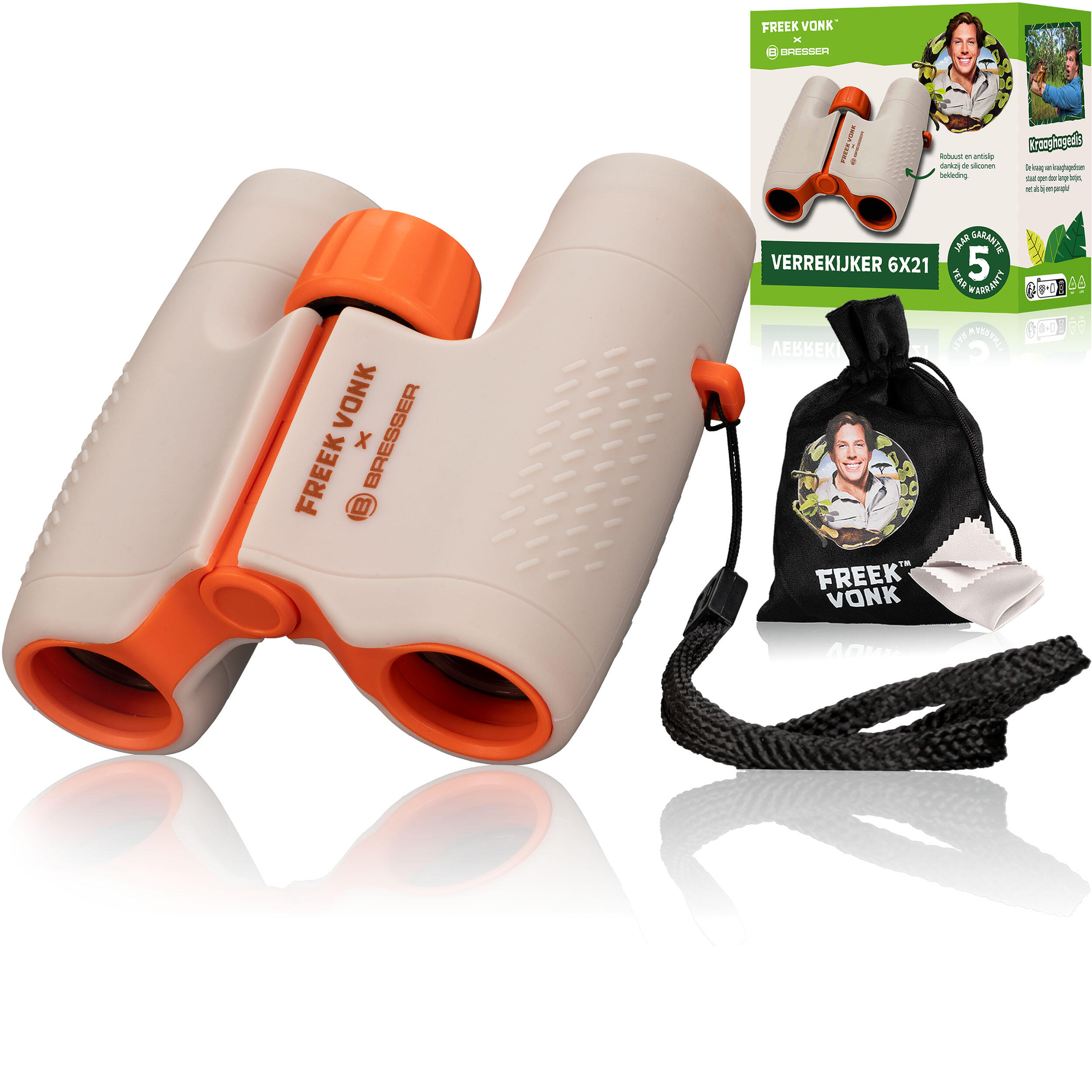 BRESSER Binocolo per bambini 6x21 FREEK VONK x BRESSER Molto leggero!!!