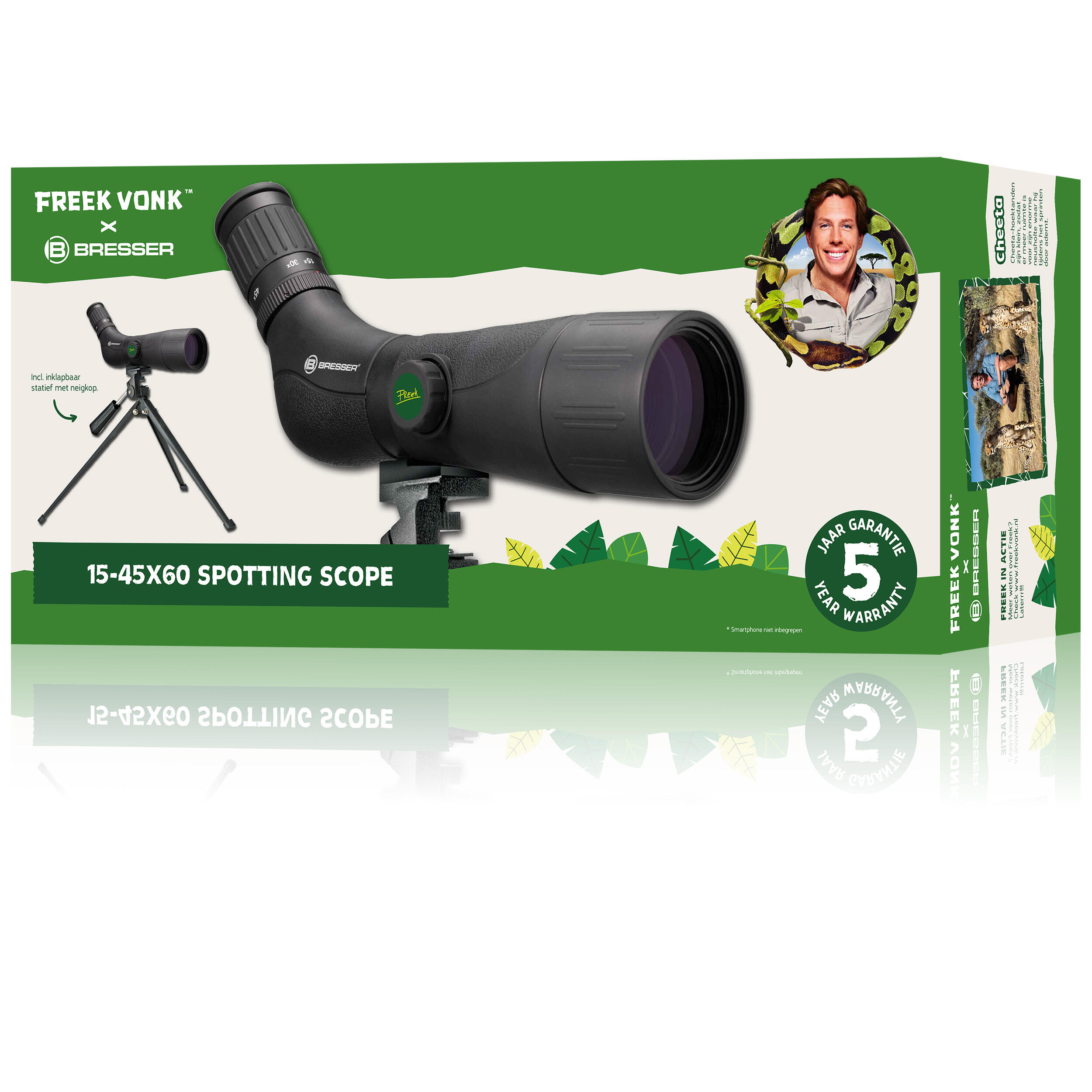 Telescopio terrestre FREEK VONK x BRESSER con ingrandimento da 15x a 45x 7/7