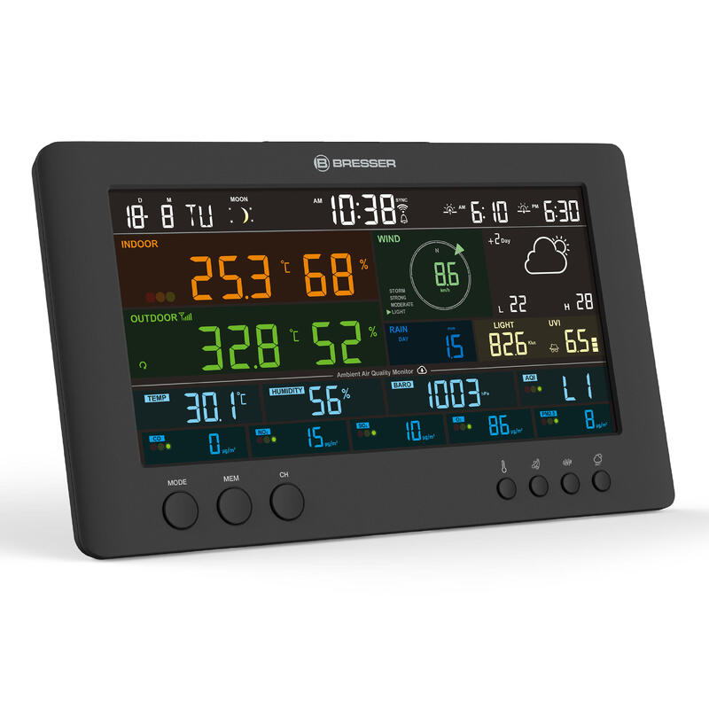 Station météo 7-en-1 Air-Mon GEN II BRESSER Multifunction Comfort