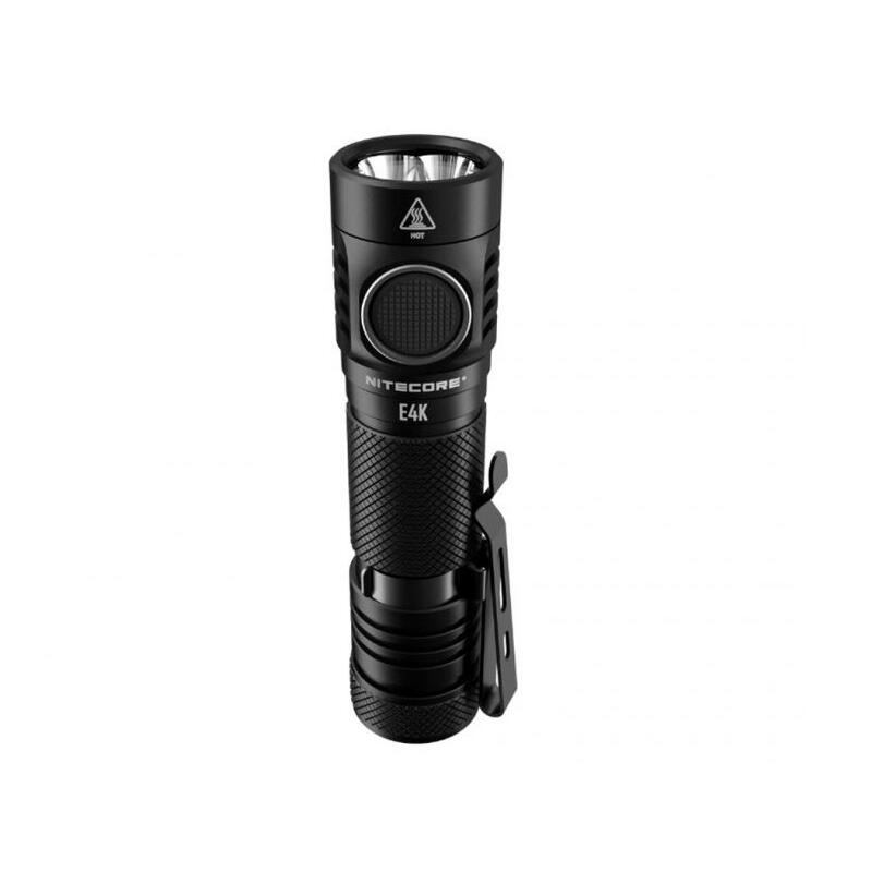 Zaklamp E4K- 4400 lumen- Zwart