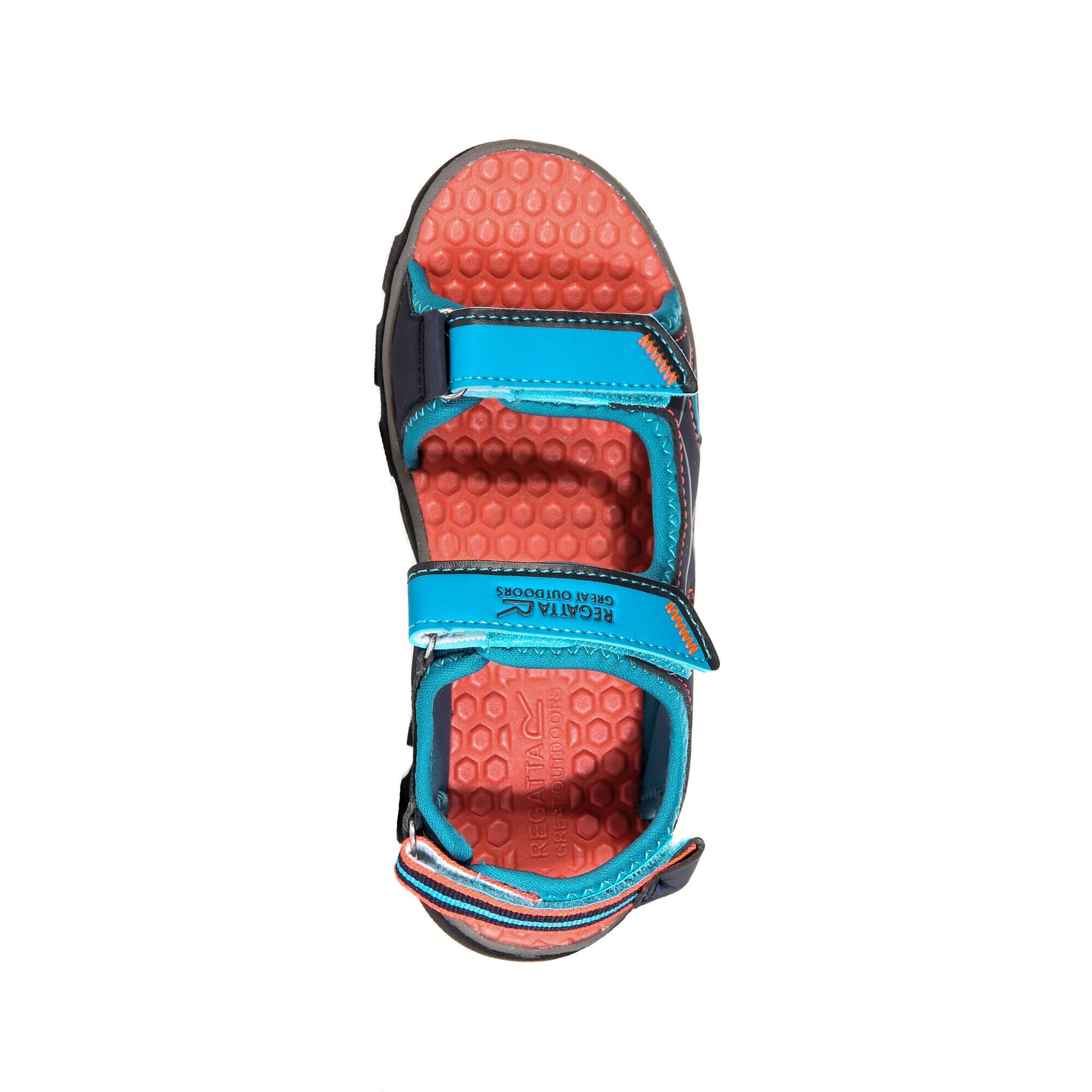 Childrens/Kids Kota Drift Sandals (Enamel/Fiery Coral) 4/5