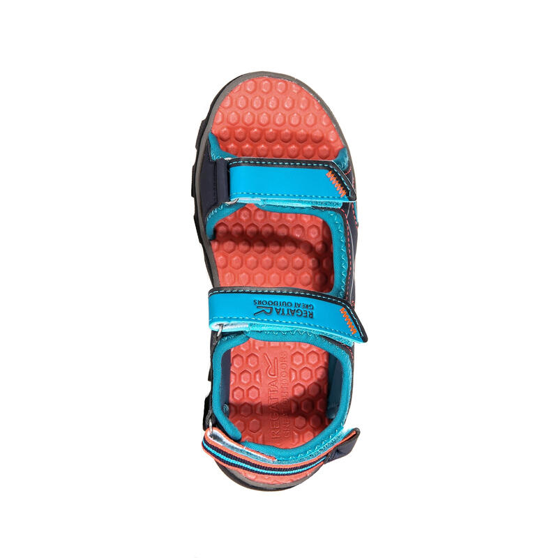 Sandalias chanclas modelo Kota Drif para Niños Niñas Esmalte/Coral Fuego