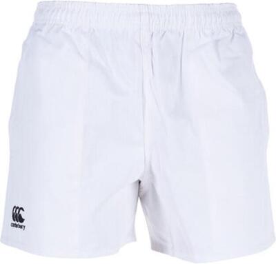 Professionele short met zakken van canterbury in het wit