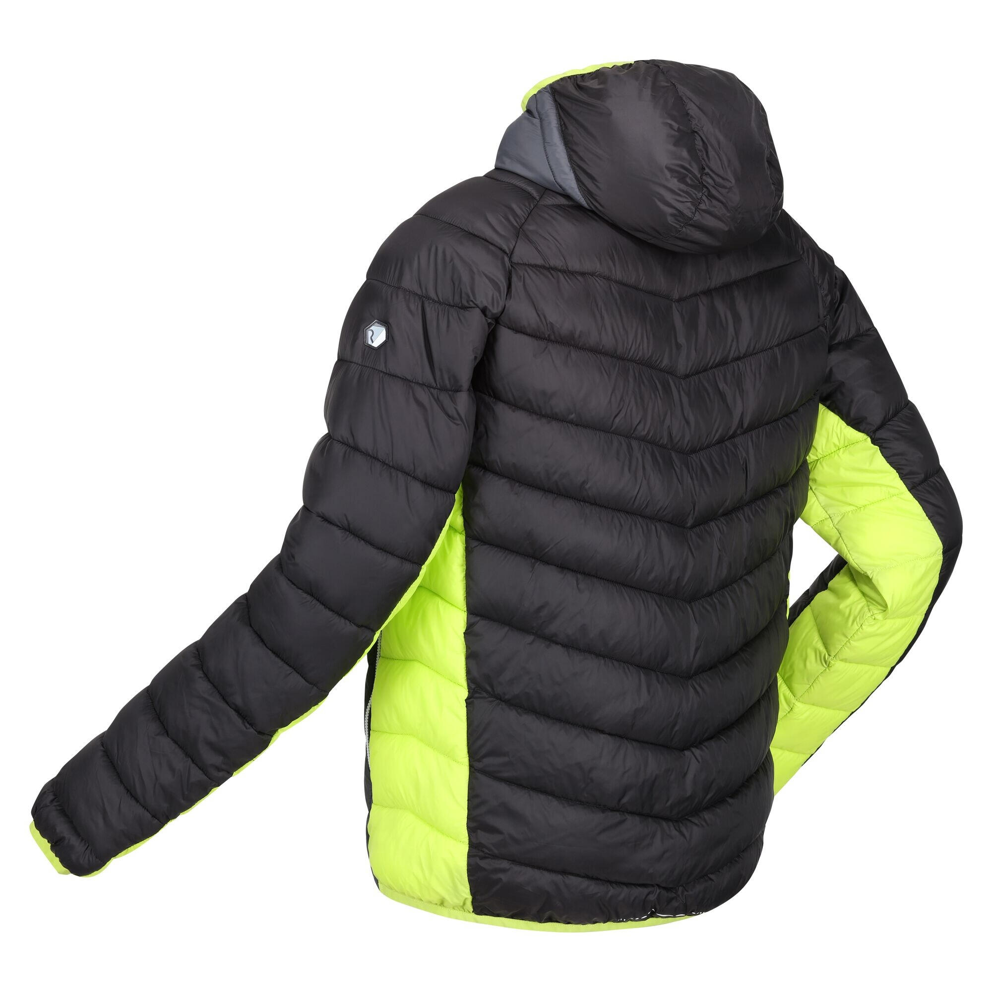 Mens Harrock Puffer Jacket (Black/Dark Grey) 4/5