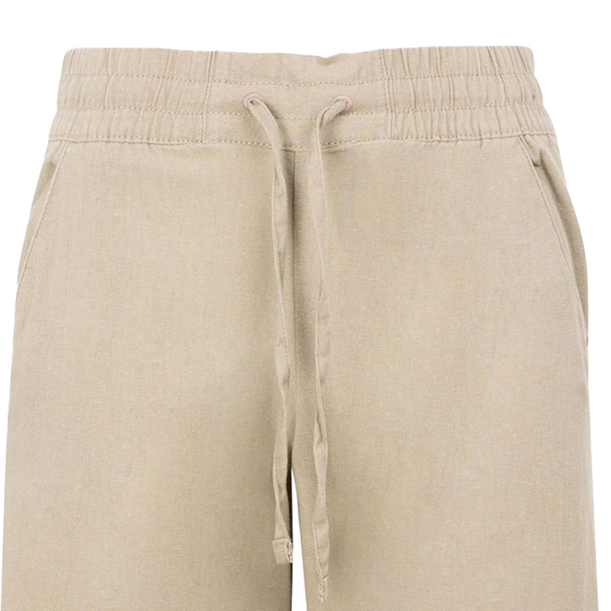 Womens/Ladies Zinny Wide Leg Trousers (Dark Mushroom) 3/4