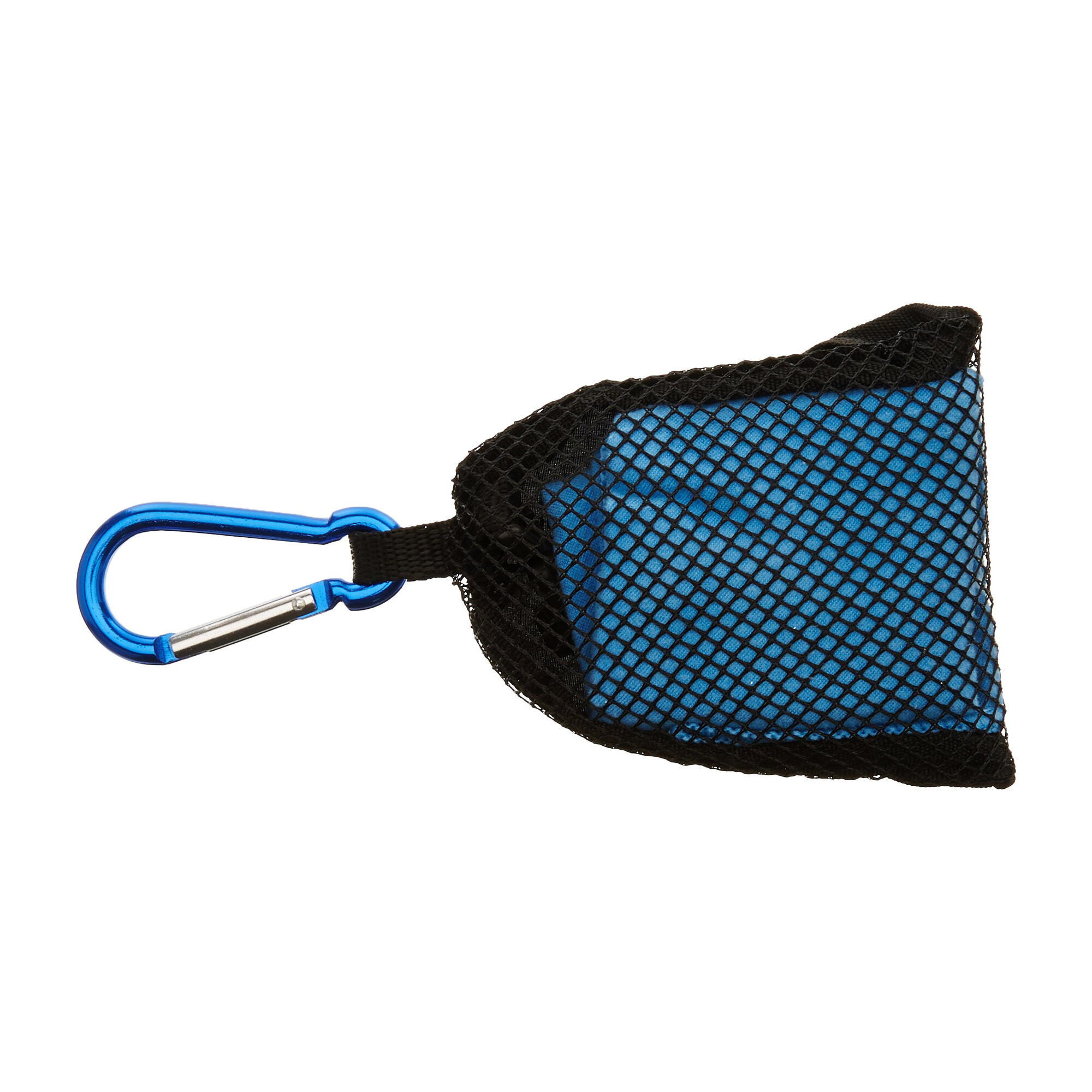 Dripclip MikrofaserHandtuch mit Karabiner haken Damen und Herren Blau 2/3