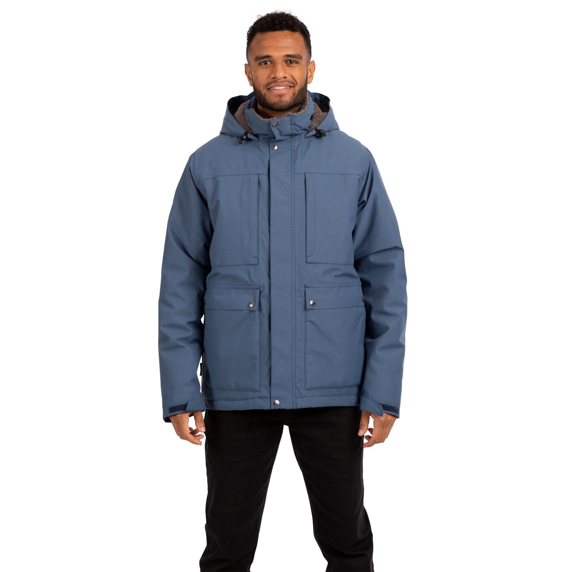 Giacca Impermeabile Uomo Trespass Rolando Smokey Blue 3/4