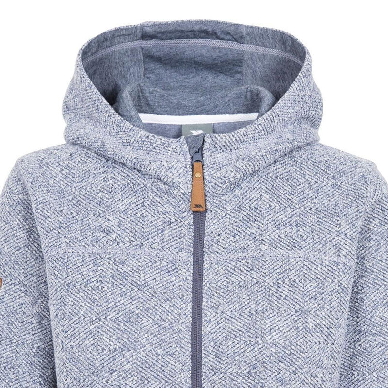 "Reserve" Hoodie mit durchgehendem Reißverschluss für Kinder Jeansblau